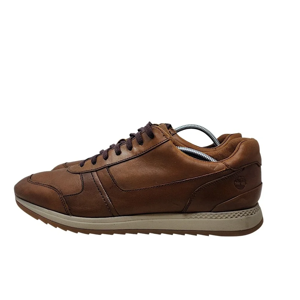 Timberland Sneakers 11 Mens Oxford Aerocore Brown Leather A23EV Low Top Shoes